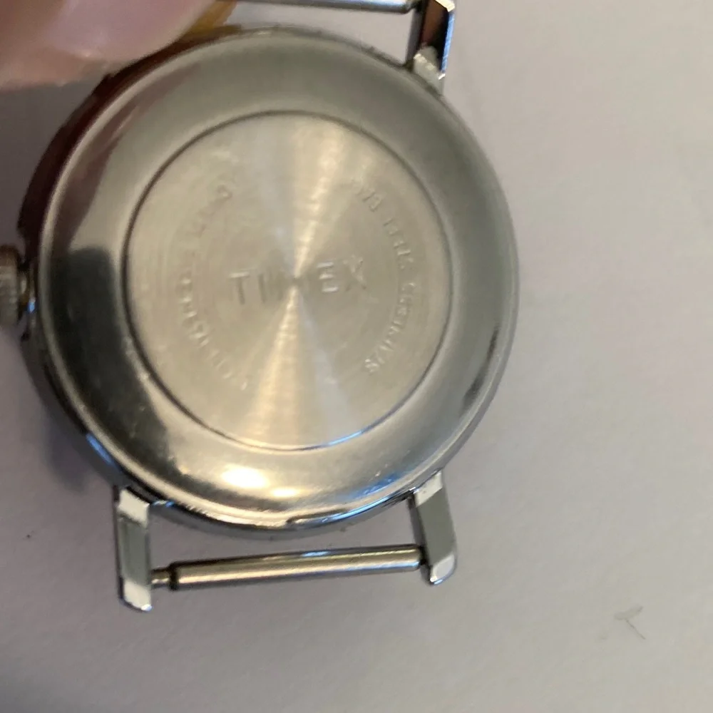 Vintage Timex Red dial watch, Parts or Restore, crown does not wind
